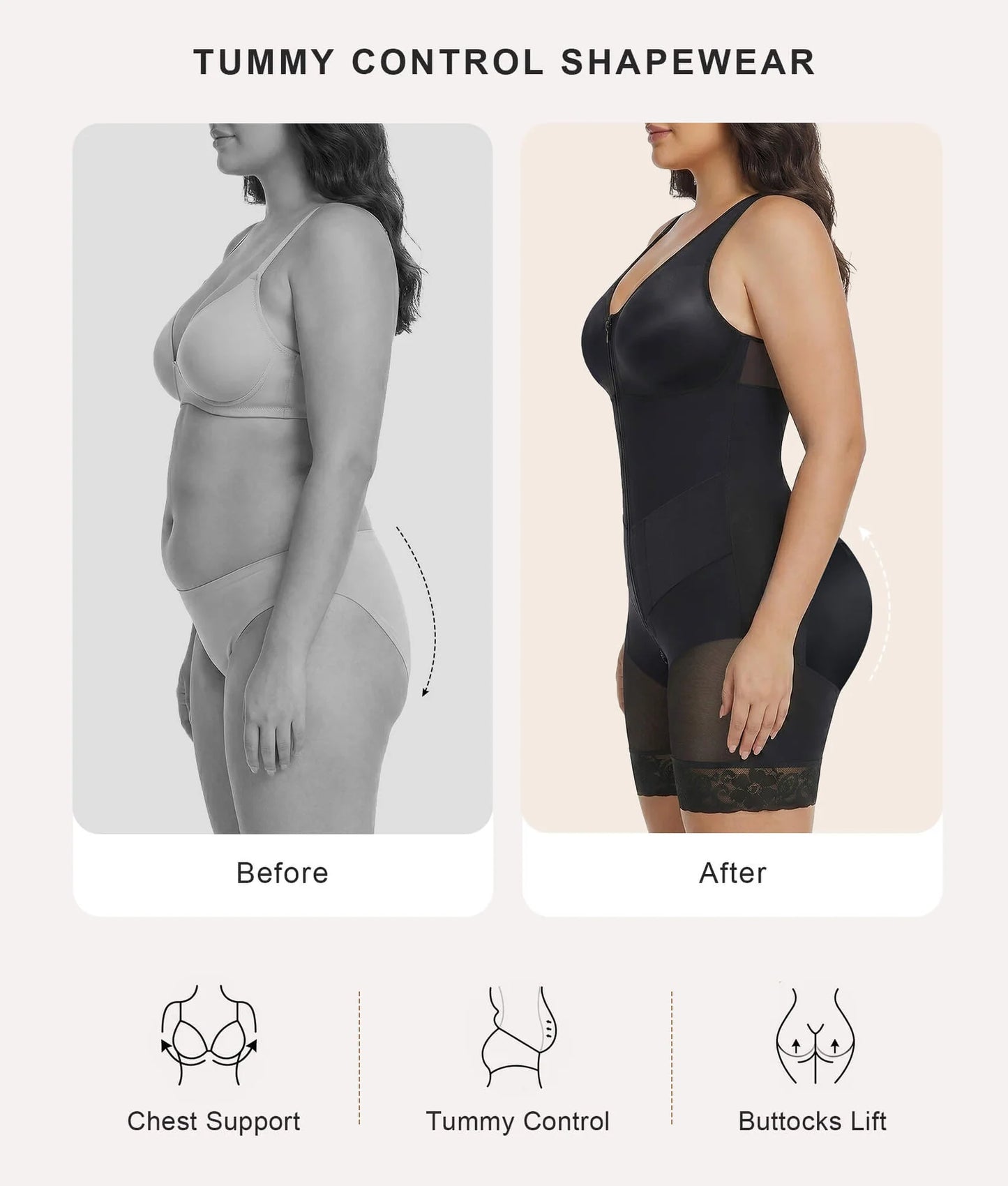 RÉYA Overbust Fajas Colombianas Shapewear